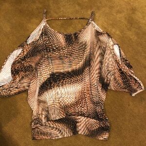 Twelve by Twelve Cold Shoulder Blouse Sz M